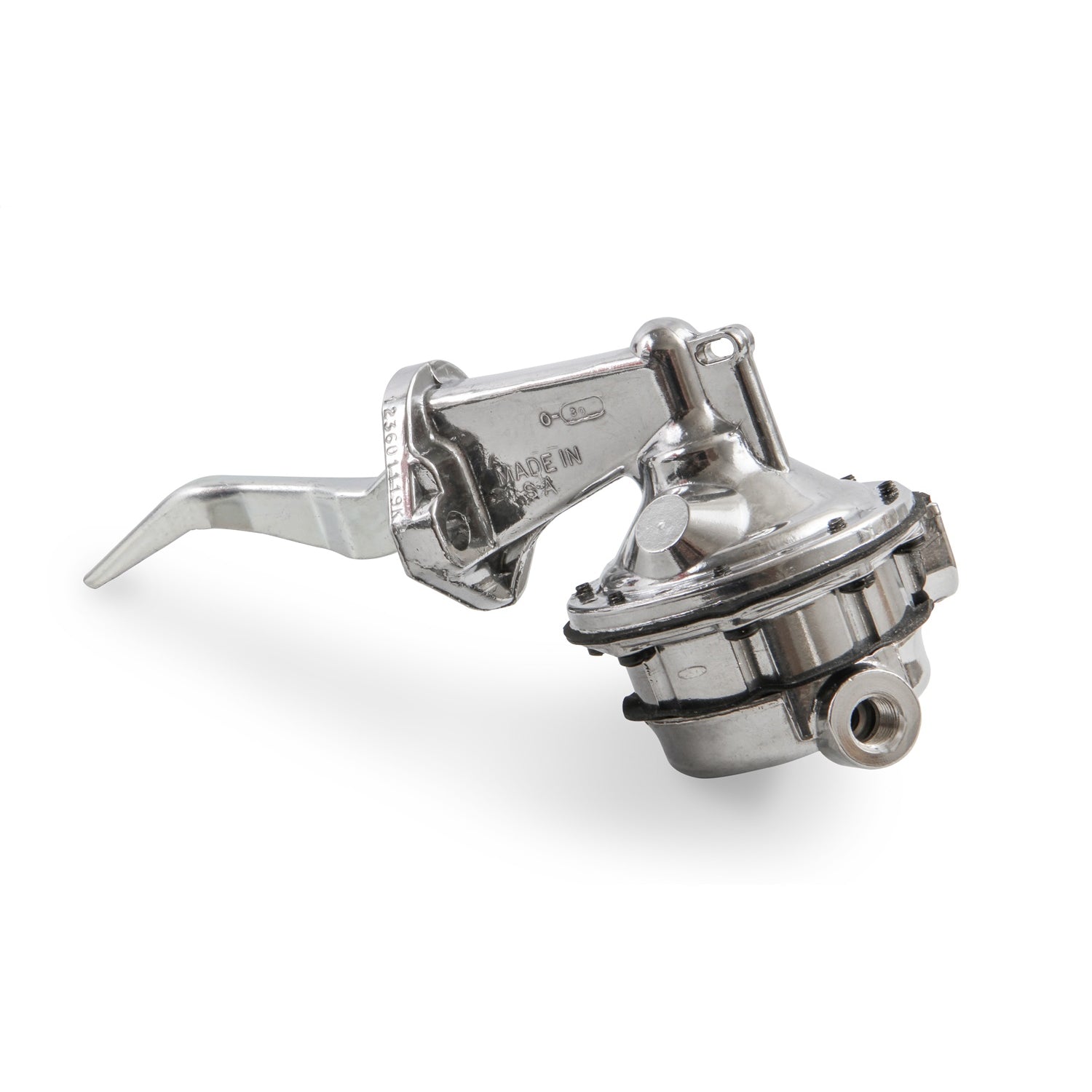 Holley Mechanical Fuel Pump - 110 gph - 6.5-8 psi - 1/4 in NPT Female Inlet / Outlet - Polished - Gas - Small Block Mopar