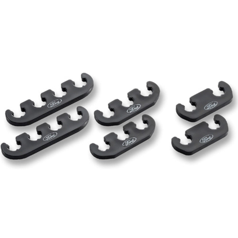 Ford Racing Spark Plug Wire Divider - 7-8.5 mm Wires - Ford Oval Logo - Black