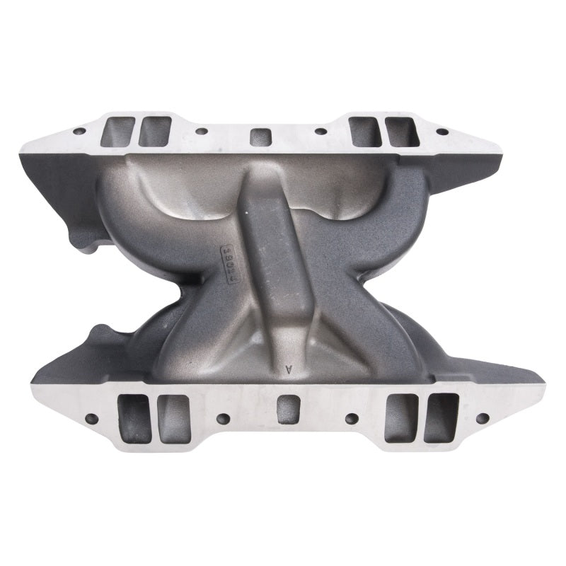 Edelbrock Performer RPM Intake Manifold Square Bore Dual Plane Aluminum - Black Powder Coat