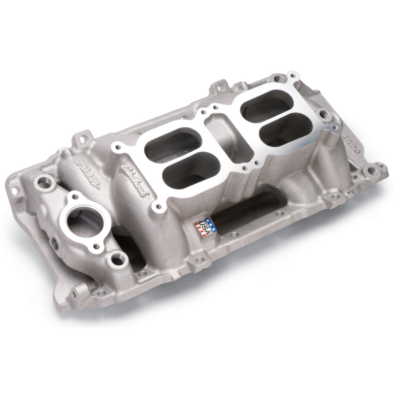 Edelbrock RPM Air-Gap Square Bore Dual Quad Intake Manifold - Oval Port - Big Block Chevy