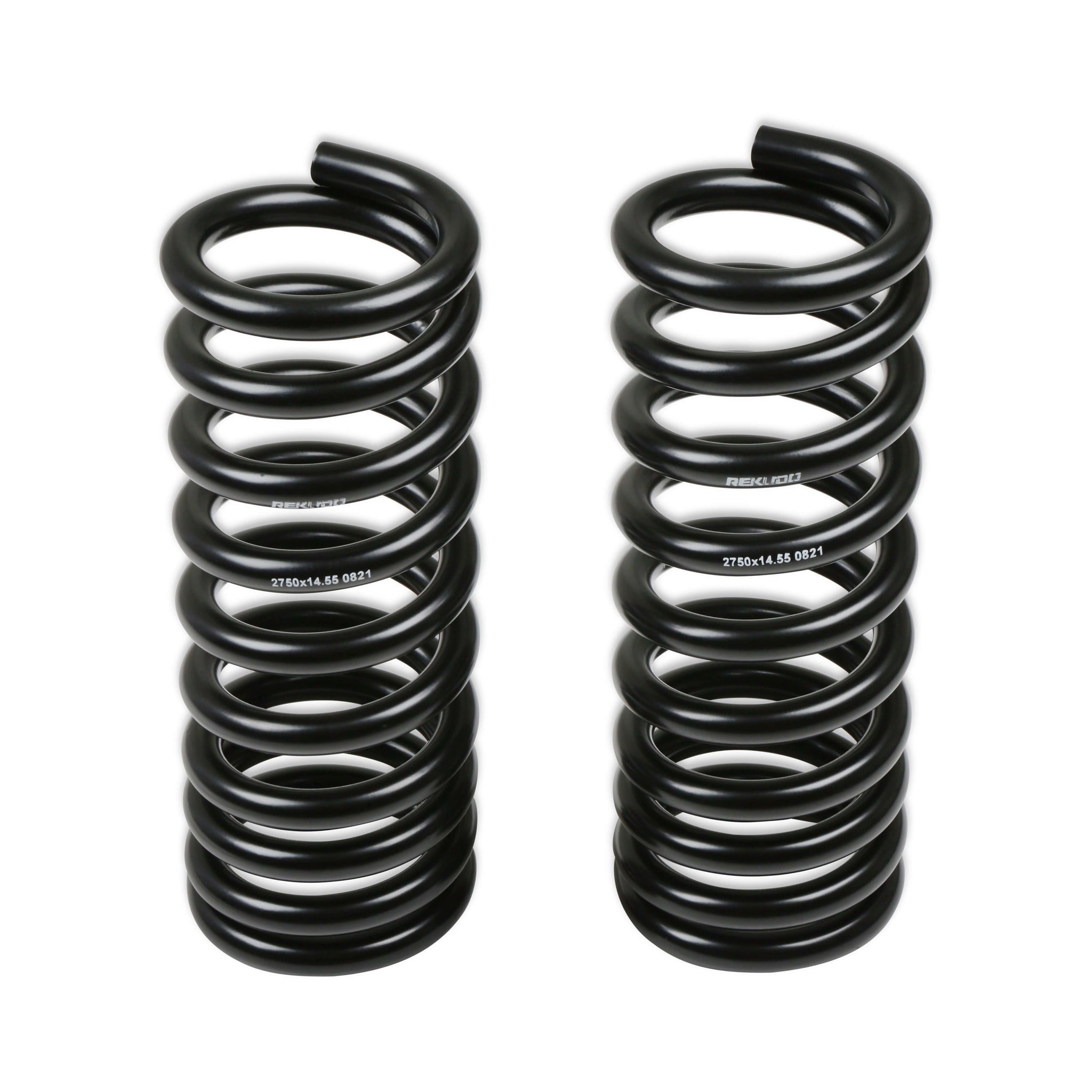 Rekudo Suspension Spring Kit - Front - 2 in Lowering - 2 Coil Springs - Black - GM F-Body 1970-81 (Pair)