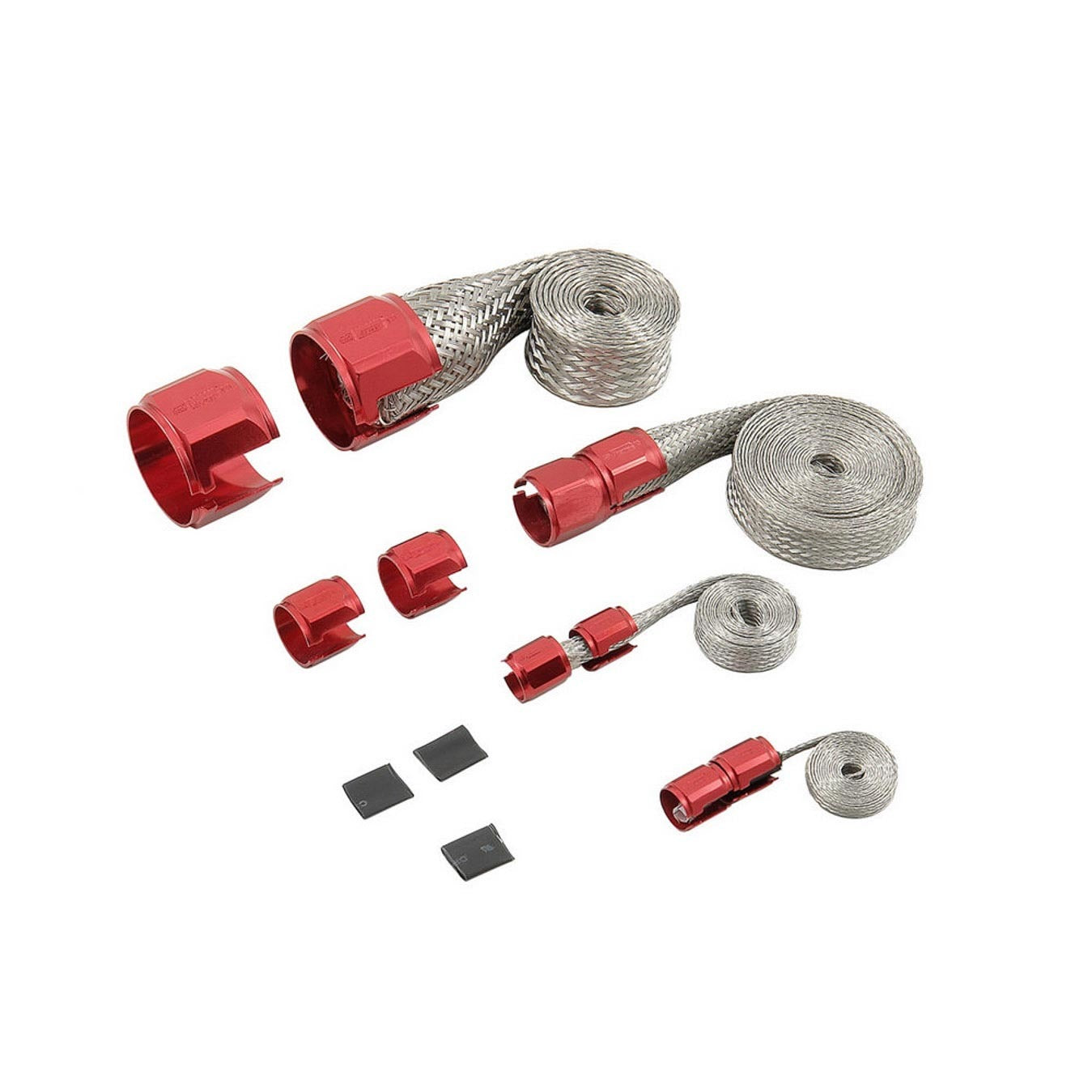 Mr. Gasket Flex-Braid Hose Sleeving Kit - Red