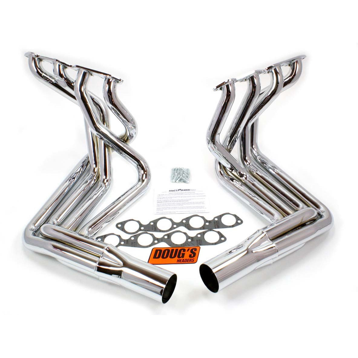 Doug's BB Chevy Side Mount Headers - Chrome - 63-82 Vette