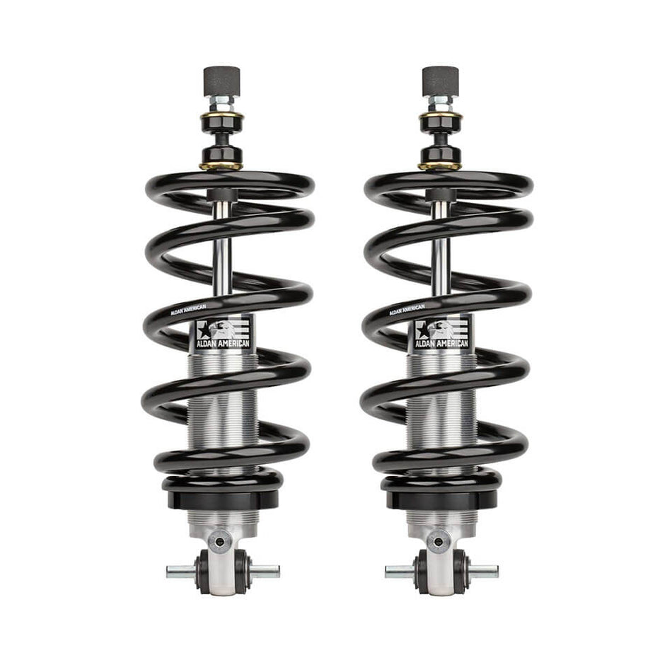 Aldan American RCX Series Double Adjustable Front Coil-Over Shock Kit - 550 lb/in Spring Rate - Black - Chevy Corvette 1963-82 (Pair)