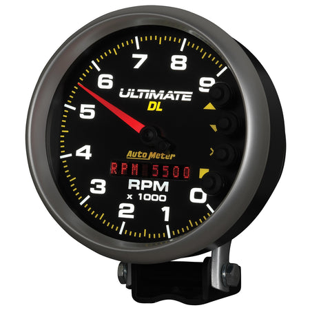 Auto Meter 5" Ultimate DL Tach - 9000 RPM Black