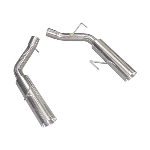 Pypes Pype Bomb Axle-Back Exhaust System - 2-1/2 in Diameter - 4 in Polished Tips - Ford Modular - Mustang 2005-10