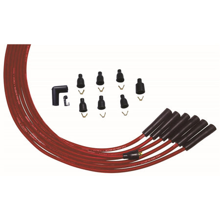 Moroso Ultra 8mm Plug Wire Set - Universal 6-Cylinder - Red