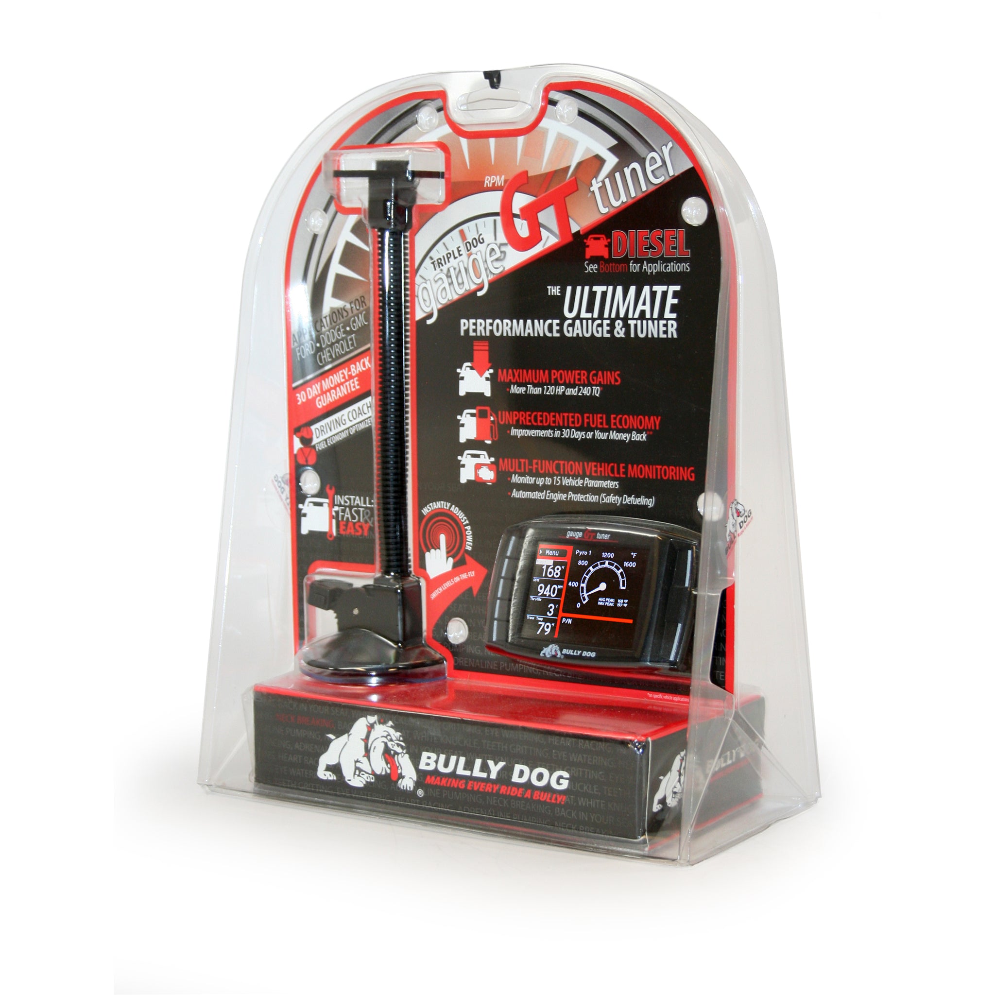 Bully Dog Triple Dog GT Diesel Gauge Tuner - Adjustable