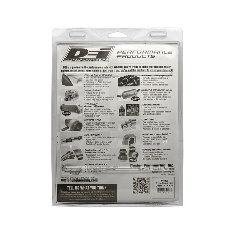DEI Dyno Strap Heat Guard - 36 x 5 " - Silver