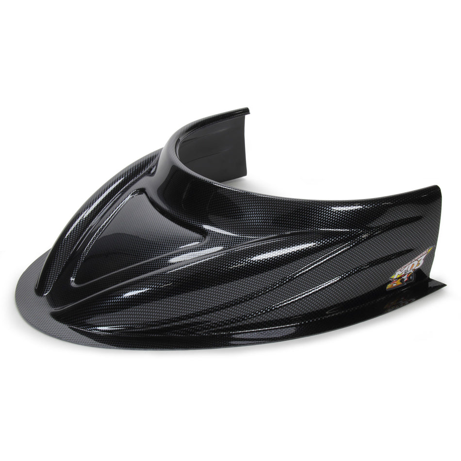 Five Star MD3 Hood Scoop - 5" Tall - Flat Carbon Fiber Look