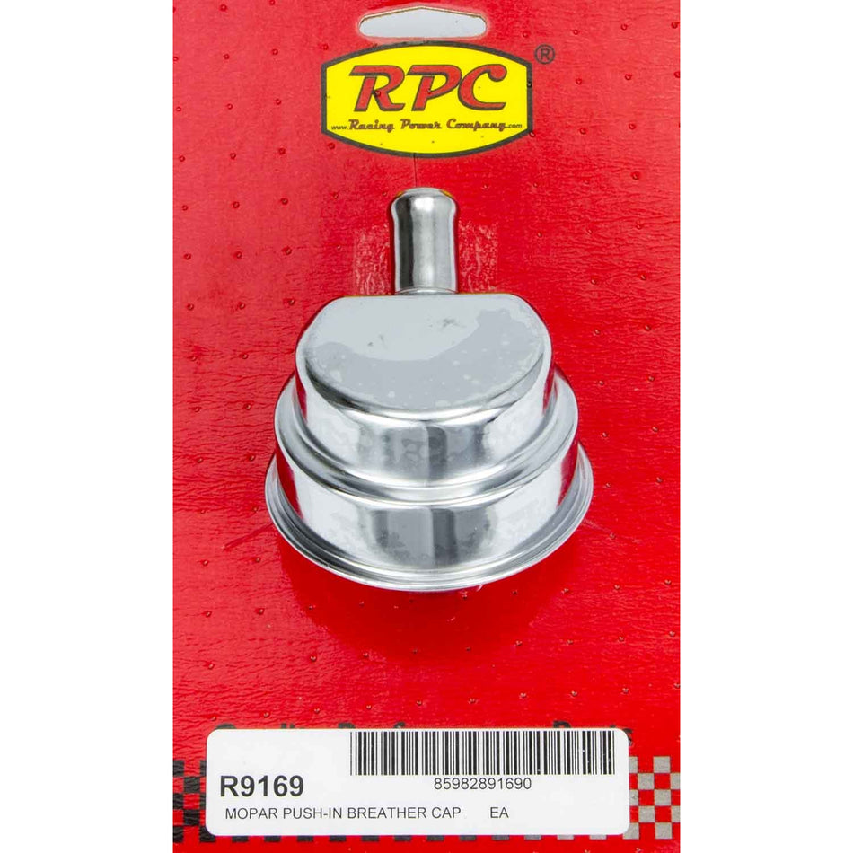 Racing Power Co-Packaged Mopar Style Chrome Breather w/Tube