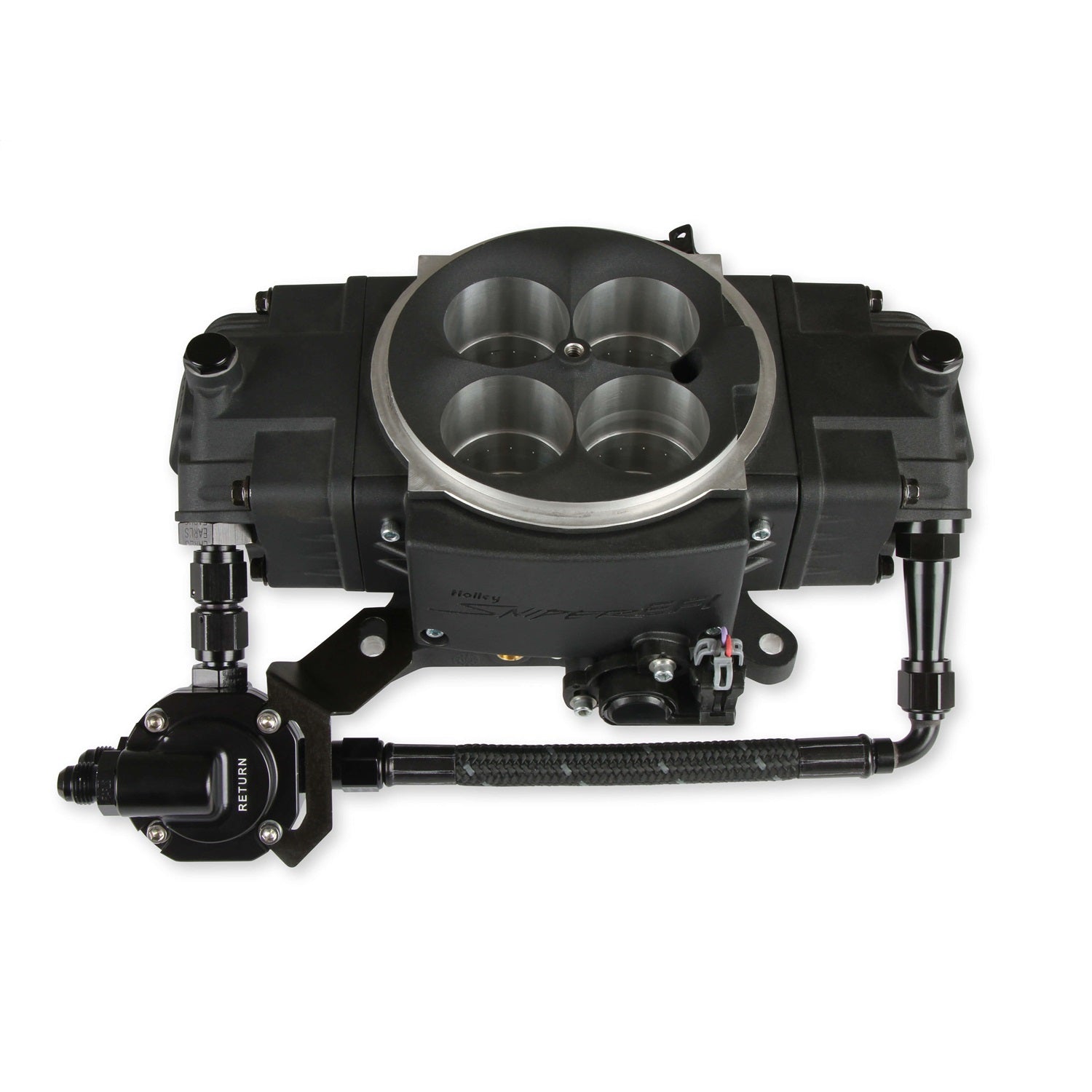 Holley Sniper EFI EFI Stealth Fuel Line - 6 AN Braided Stainless - Pressure Regulator