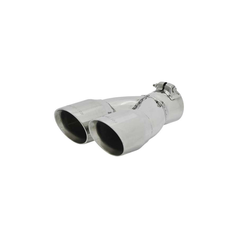 Flowmaster Exhaust Tip - Logo Embossed - Round Outlets - Polished