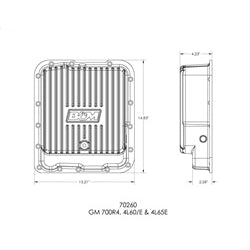B&M Cast Aluminum Deep Transmission Pan GM 4L60E/4L660