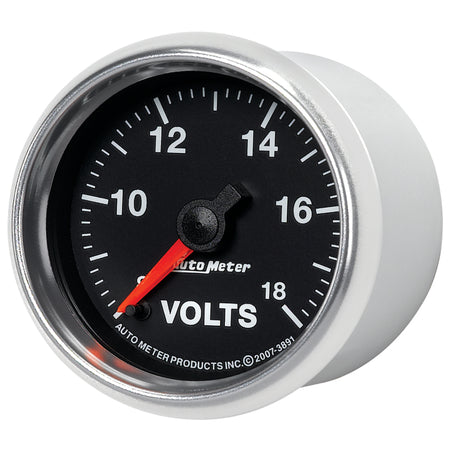 Auto Meter GS Electric Voltmeter Gauge - 2-1/16"