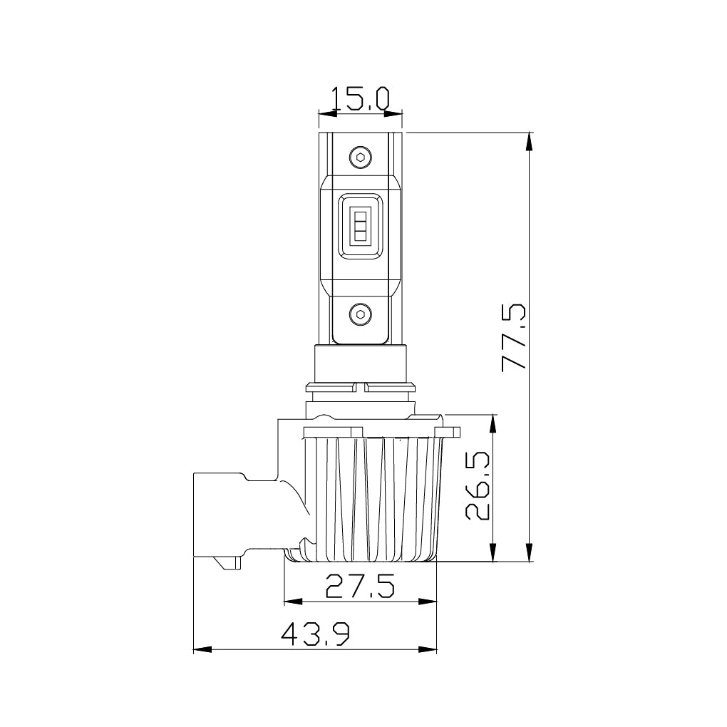 Arc Lighting Concept Series LED Light Bulb 9005 - White - (Pair)