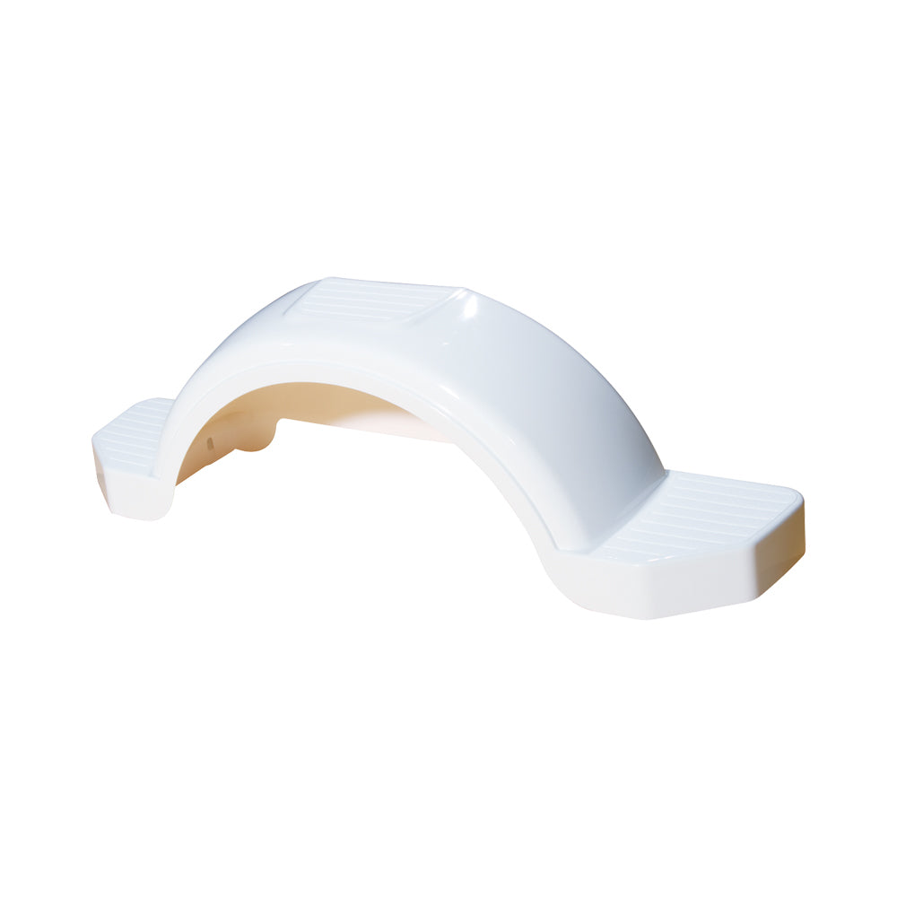Fulton Trailer Fender - Plastic - White - 14" Trailer Wheels