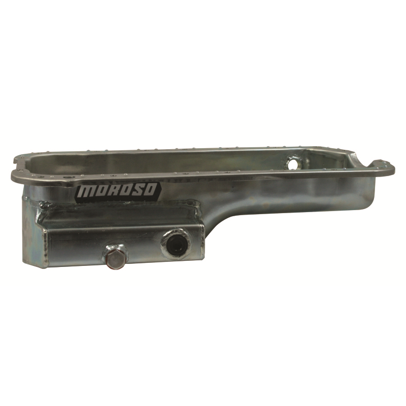 Moroso Road/Drag Race Engine Oil Pan - 7 qt - 5.522" Deep - Steel - Zinc Oxide - Honda H-Series