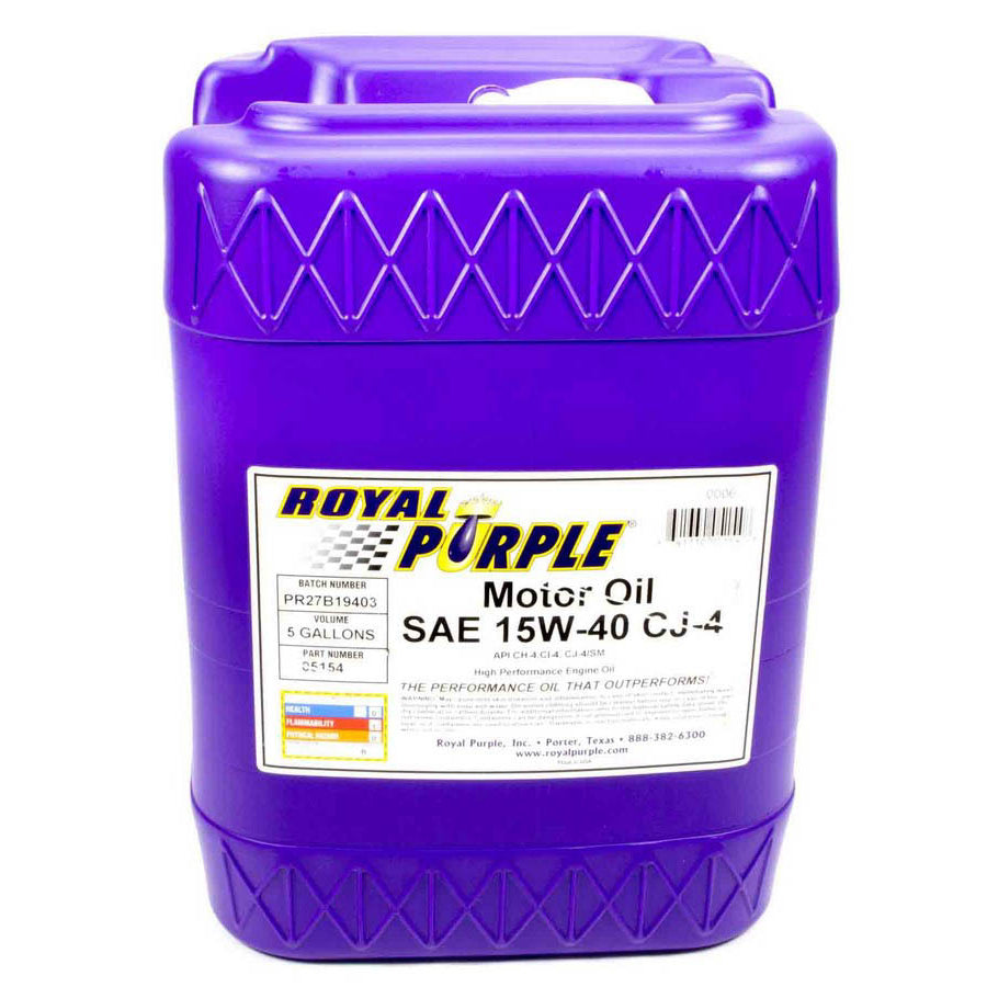 Royal Purple High Performance Motor Oil - SAE 15W40 - 5 Gallon Pail