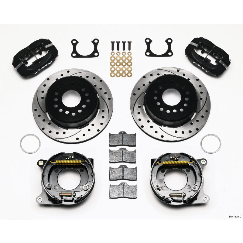 Wilwood Forged Dynalite Rear Parking Brake Kit - Black Anodized Caliper