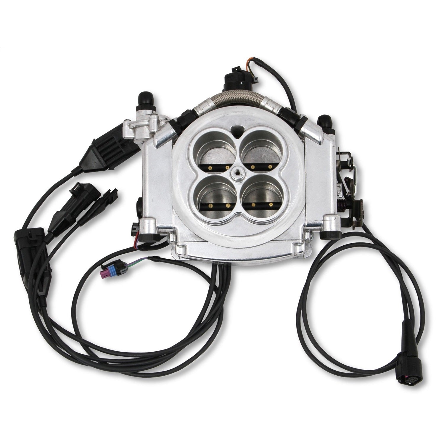 Holley Sniper EFI Super Sniper EFI Throttle Body Fuel Injection - Square Bore - Silver 550-518
