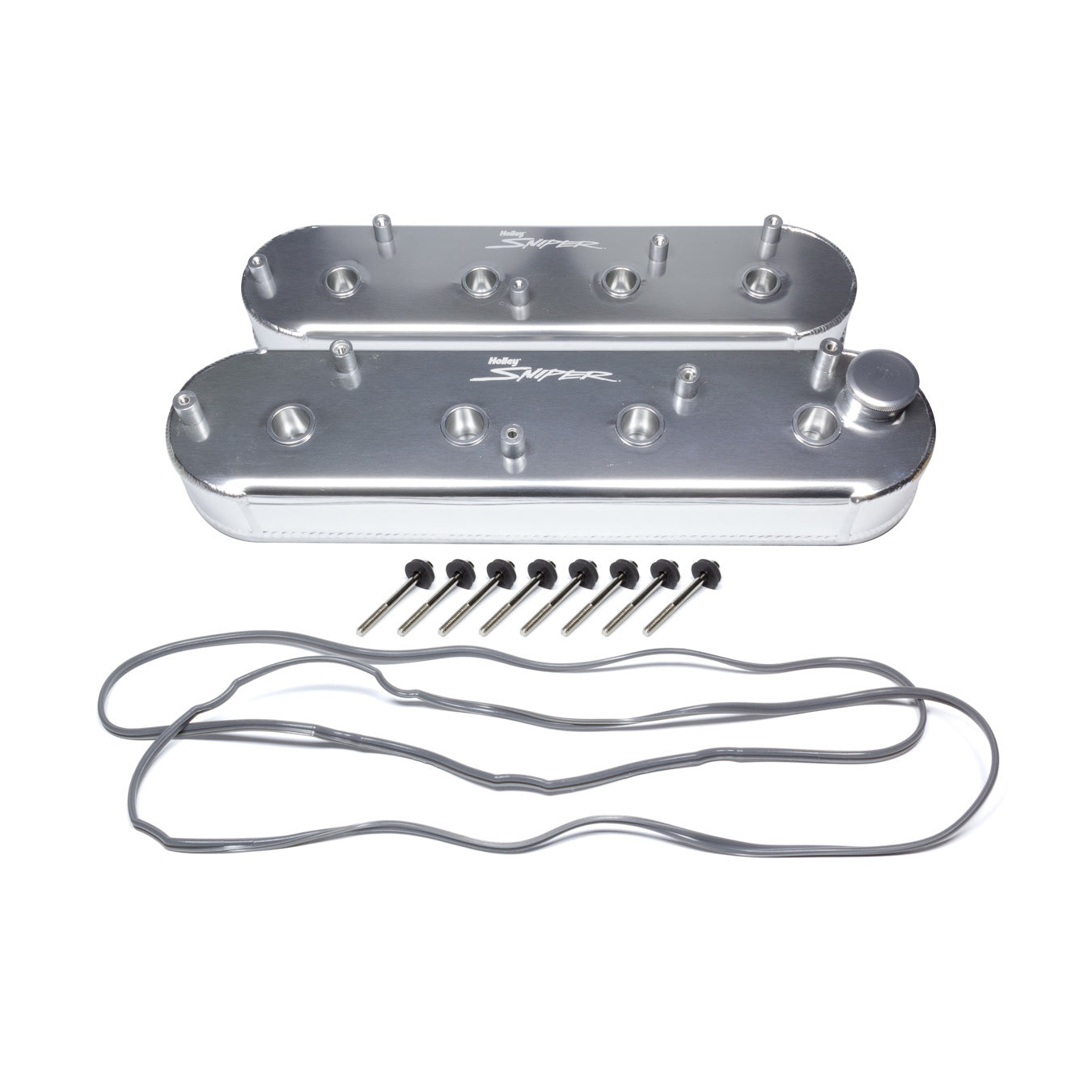Sniper Fabricated Aluminum LS Valve Covers - Silver