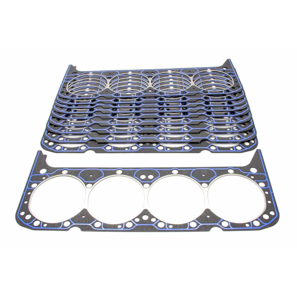 Fel-Pro Cylinder Head Gasket - 4.166 in Bore - 0.041 in Compression Thickness - Steel Core Laminate - Small Block Chevy - Set of 10