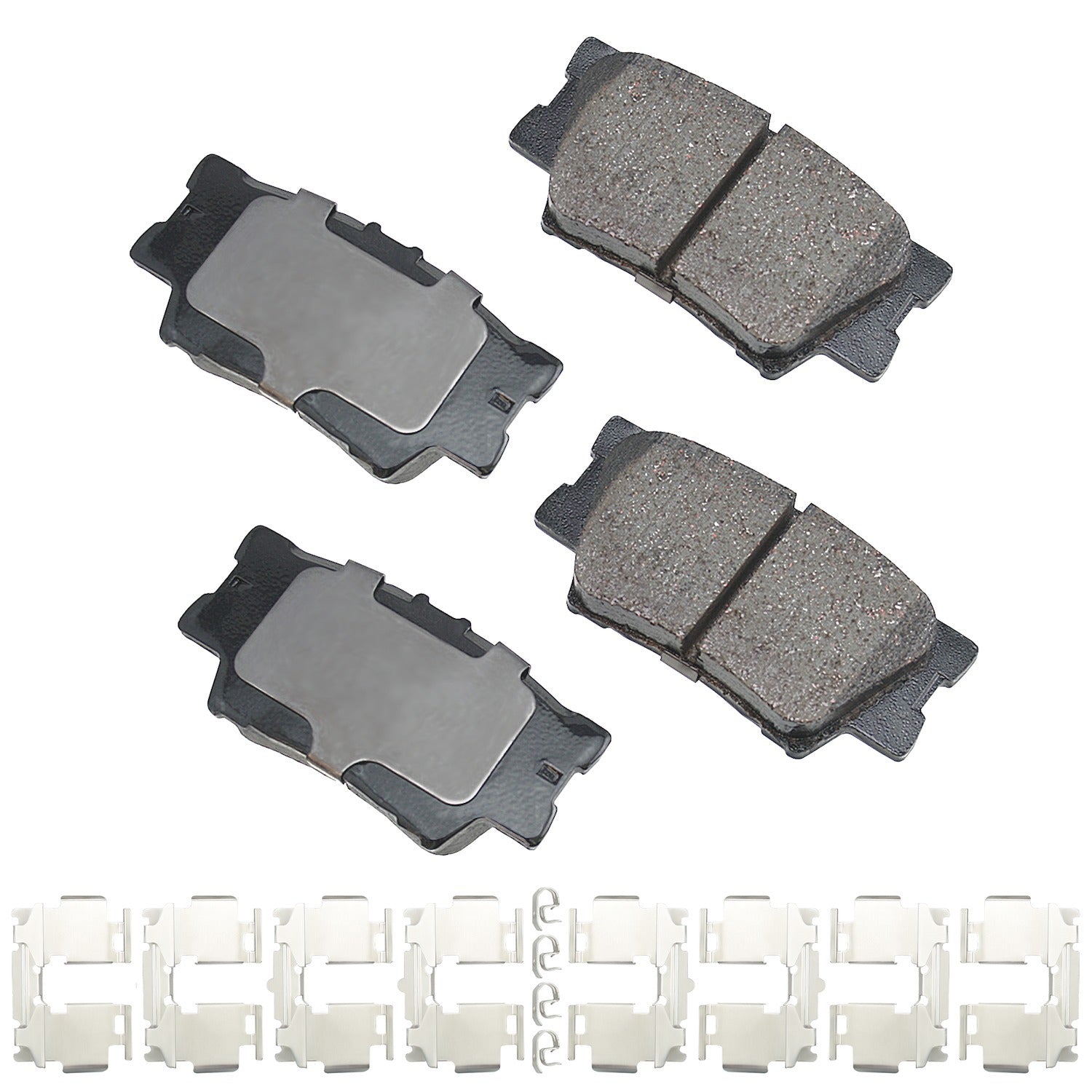 Akebono Brakes ProACT Rear Brake Pads - Lexus/Pontiac/Toyota 2006-19 (Set of 4)