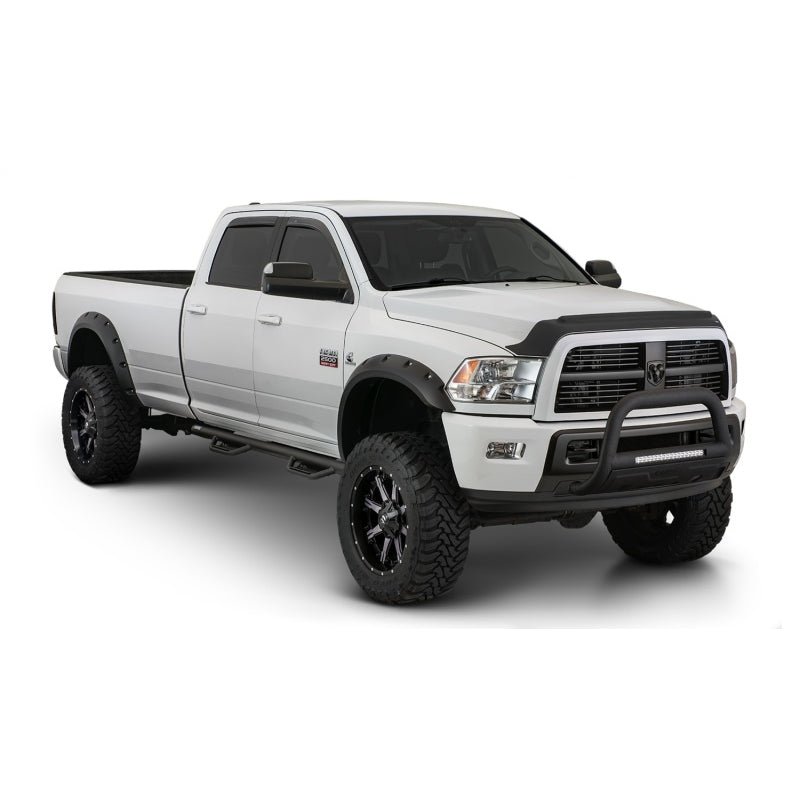 Bushwacker Pocket Style Front / Rear Fender Flare - 2.38 in Wide Front - 2 in Wide Rear - Black - Ford Fullsize Truck 2009-14