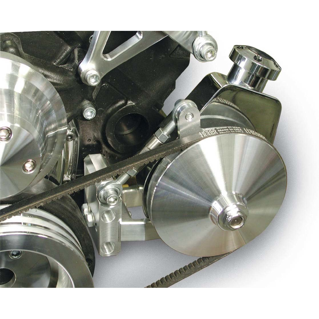 March Performance 66-77 Saginaw Power Steering Brackt Kit Adjustable