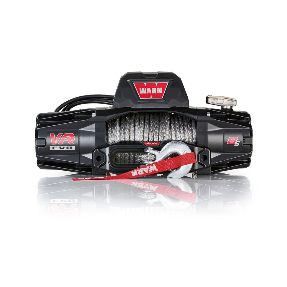 Warn VR EVO 8 Winch - 8000 lb. Capacity - Roller Fairlead - 12 Ft. Remote - 3/8" x 90 Ft. Synthetic Rope - 12V