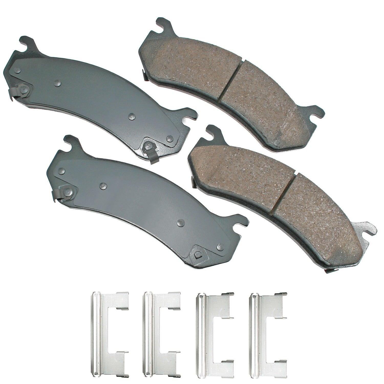 Akebono Brakes ProACT Front/Rear Brake Pads - Cadillac/Chevrolet 1999-2006 (Set of 4)