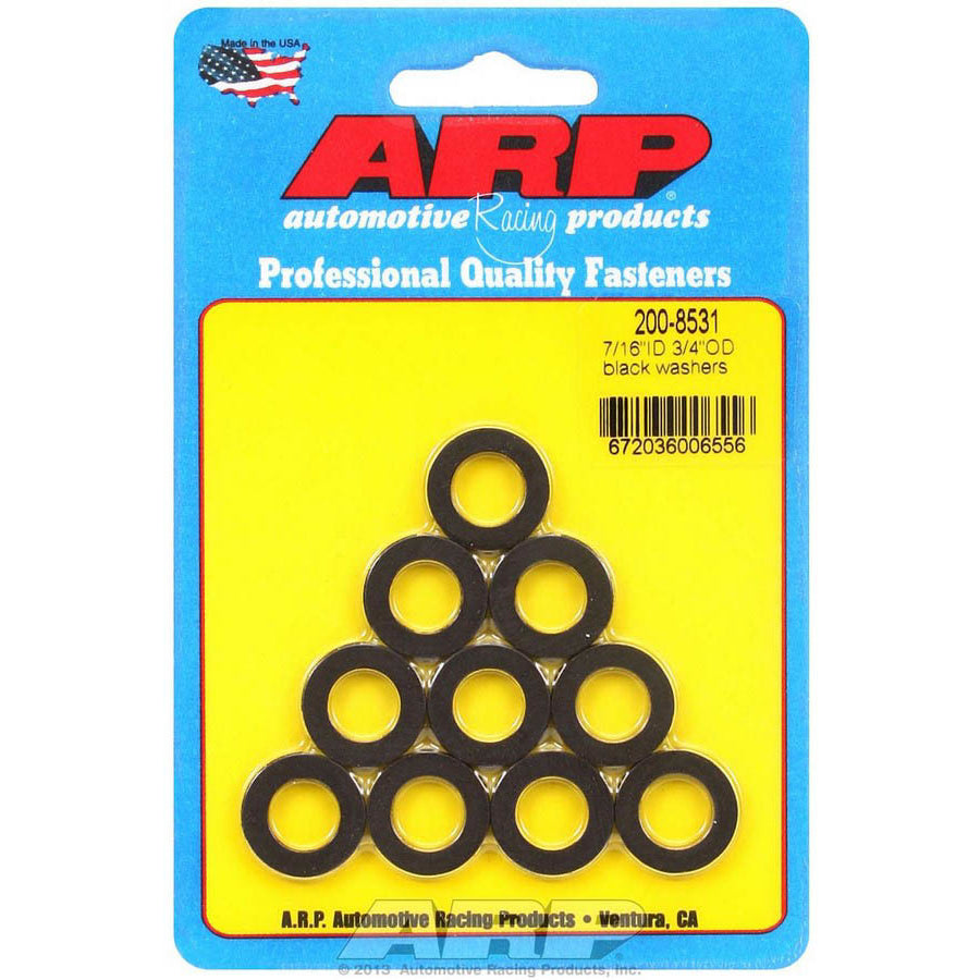ARP Black Washers - 7/16 ID x 3/4 OD (10)