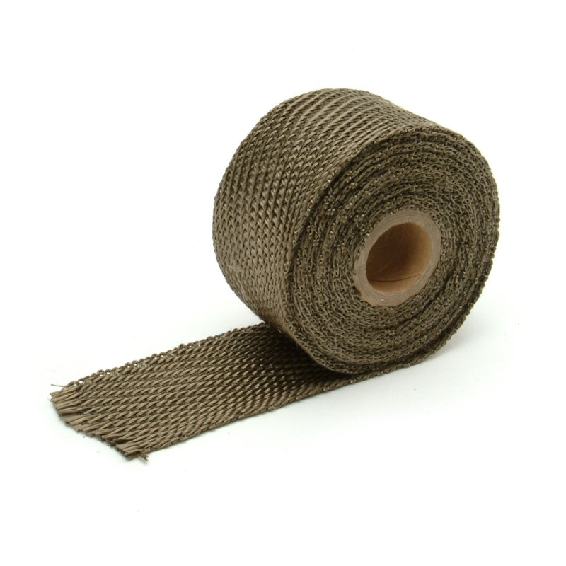 DEI Titanium Exhaust Wrap - 2 in Wide - 15 ft Roll - Woven Fiberglass - Titanium