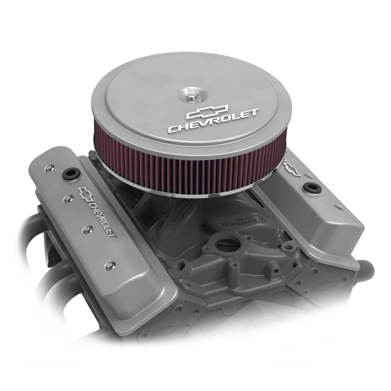 Holley 14" x 3" Air Cleaner Kit GM Muscle Series Natural Finish w/Premium Filter