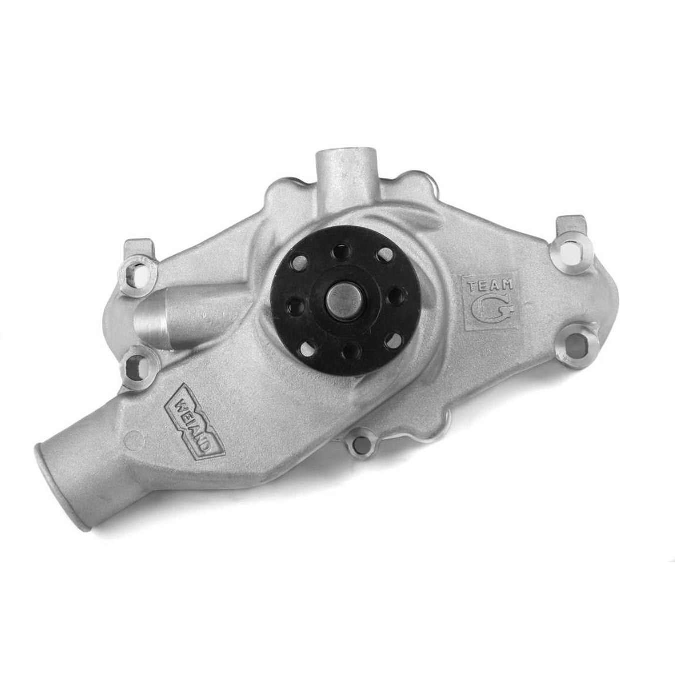 Weiand Team G Aluminum Water Pump - High-Volume - SB Chevy (Short) 68 & Earlier, Chevrolet 90 V6