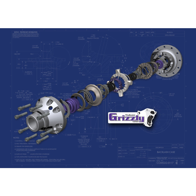 Yukon Grizzly Locker - Non-Rubicon JK Dana 44 - 30 Spline