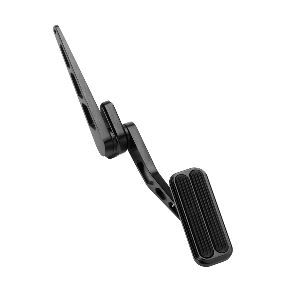 Lokar Gas Pedal - Firewall Mount - Rubber Pads - Aluminum - Black Anodize - Universal