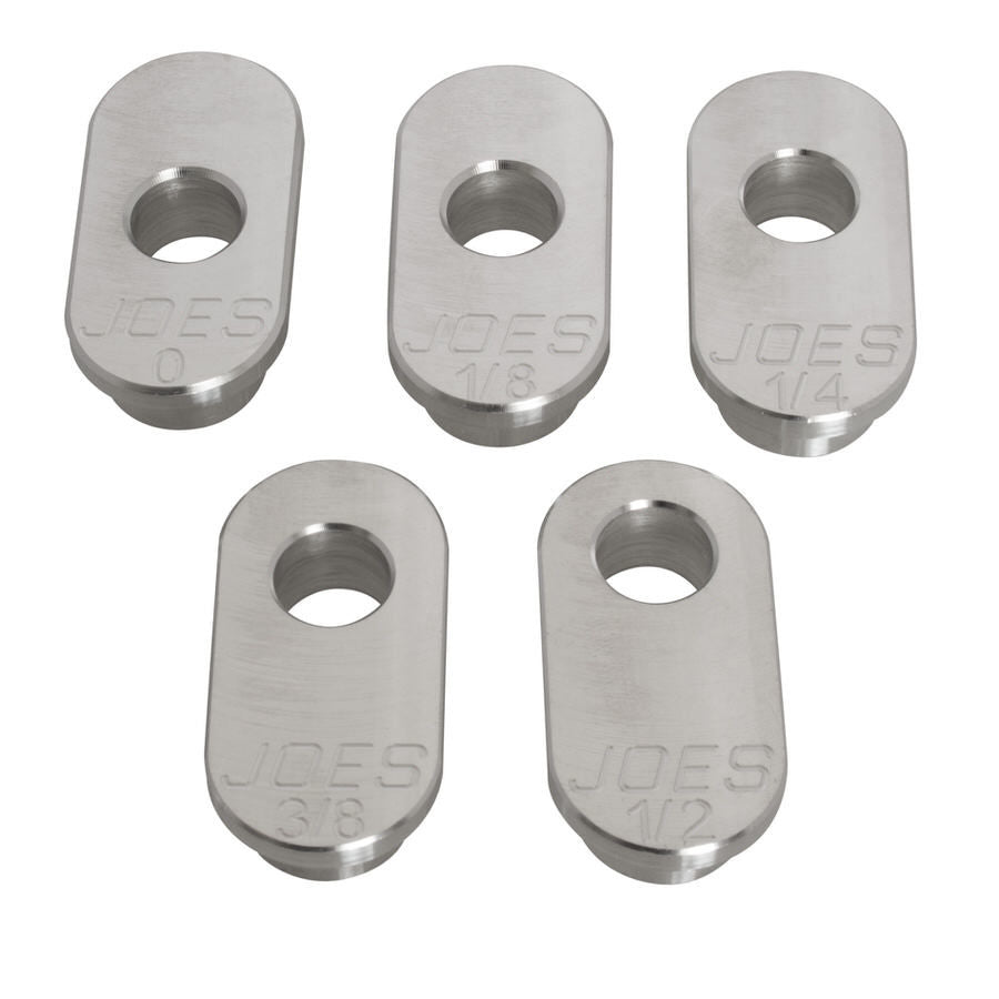 JOES Control Arm Caster Slug - 1/2 in ID Hole - 0 to 1/2 in Offset - JOES Slotted A Plate