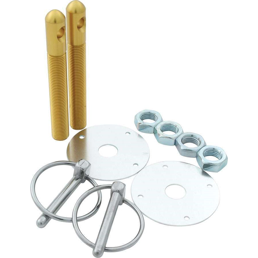 Allstar Performance Aluminum Hood Pin Kit - Gold - 1/2" Diameter