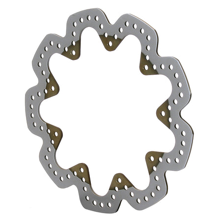 Wilwood Super Alloy Scalloped Brake Rotor - 10.500 in OD - 0.160 in Thick - 9 x 7.000 in Bolt Pattern