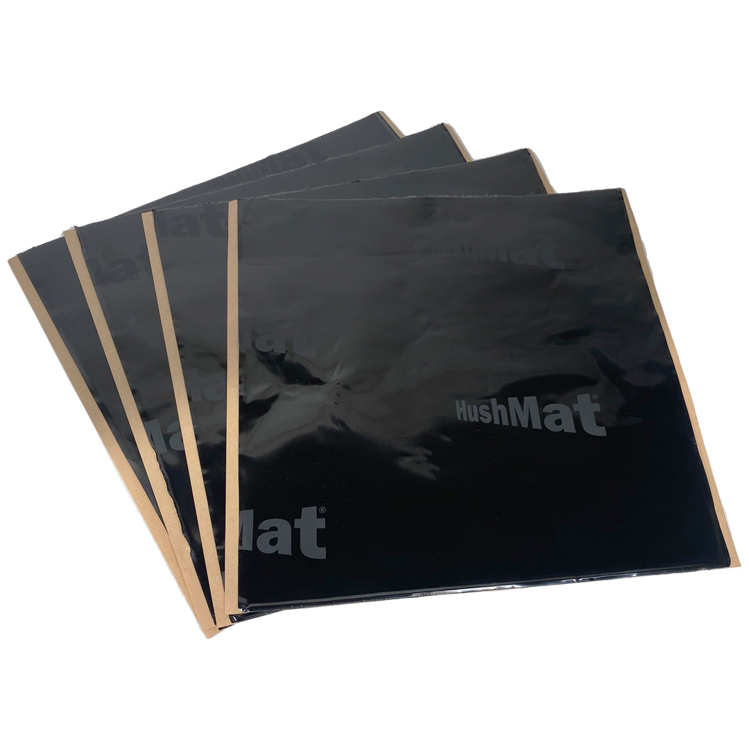 Hushmat Ultra Starter Kit Heat and Sound Barrier 12 x 12" Sheet 1/8" Thick Rubber - Black