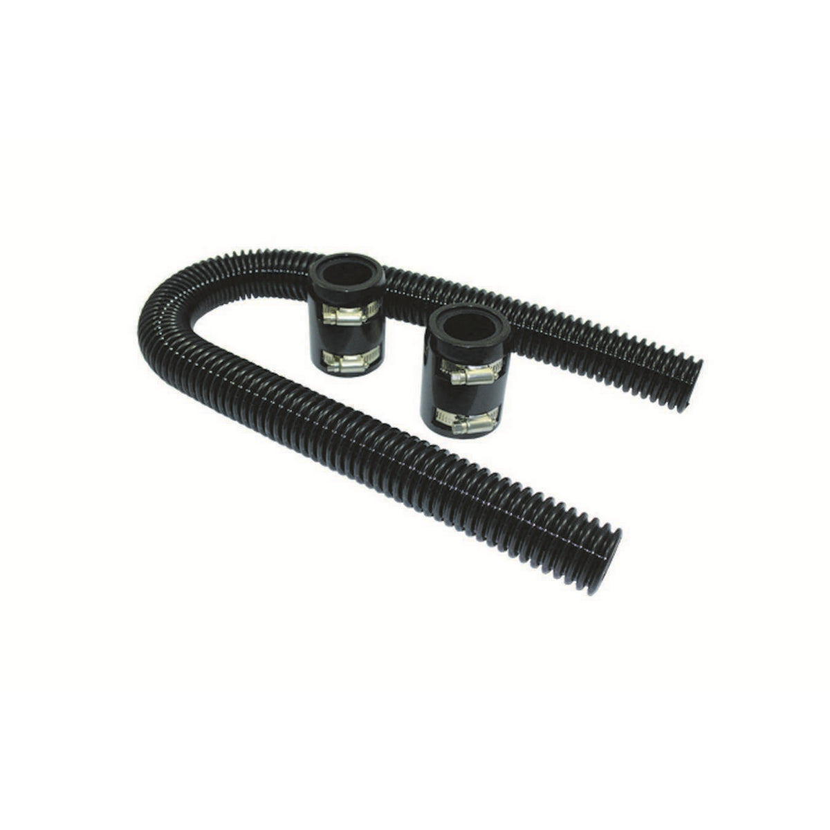 Specialty Products Radiator Hose Kit 36" w/Aluminum Caps Black