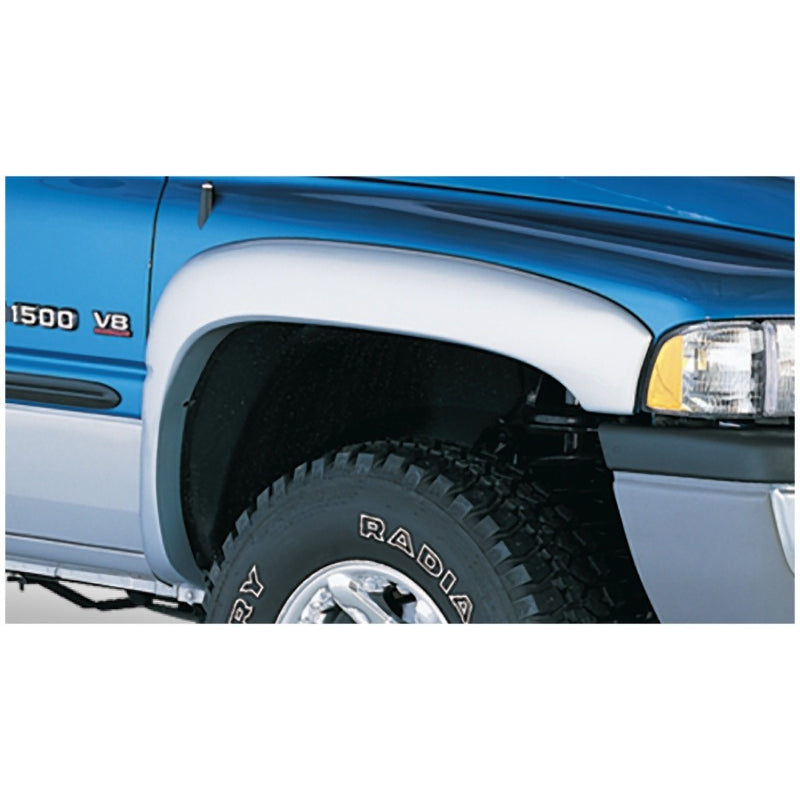 Bushwacker OE Style Front / Rear Fender Flare - 1.75 in Wide - Black - Dodge Ram Fullsize Truck 1994-2001