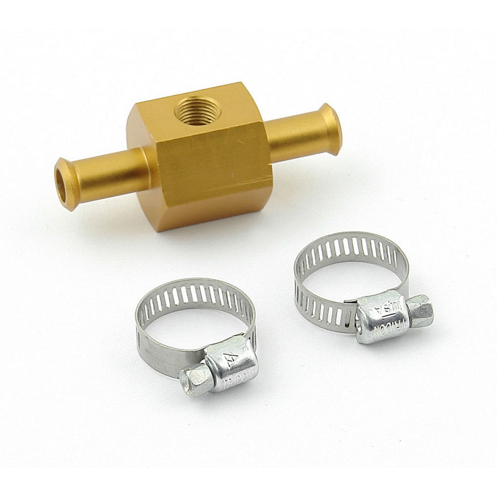 Mr. Gasket Fuel Pressure Gauge Adapter - 3/8" O.D. Ends - Center Tapped 1/8" NPT