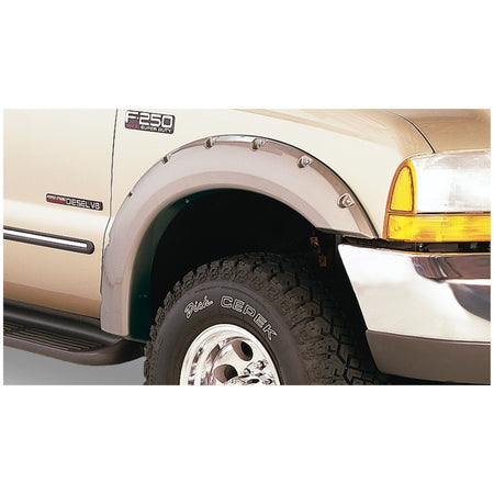 Bushwacker Pocket Style Front / Rear Fender Flare - 2 in Wide - Black - Ford Fullsize Truck 1999-2007