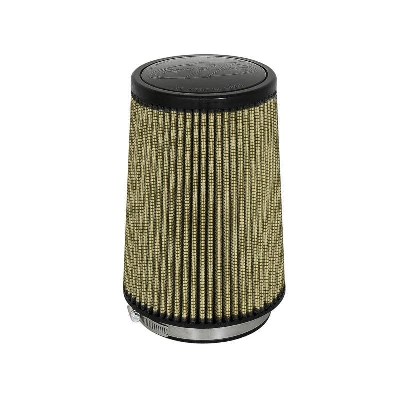 aFe Power Magnum FLOW Pro GUARD7 Air Filter Element - 6-1/2 in Base - 5-1/2 in Top - 5 in Flange - 9 in Tall - Yellow