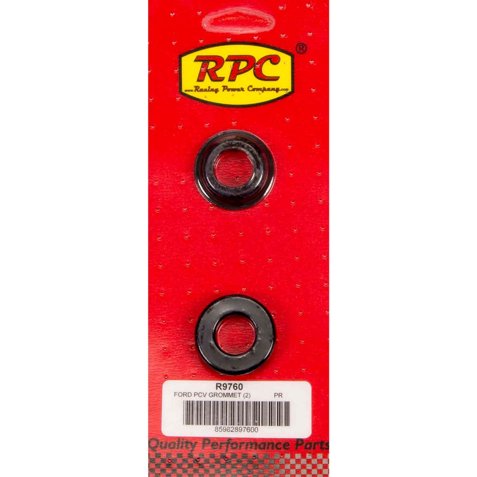 Racing Power 3/4" ID PCV Grommet 1" OD Rubber Black - Pair