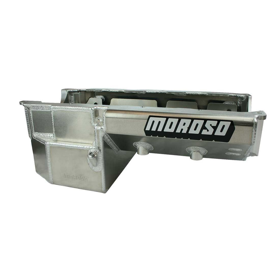 Moroso Fabricated OIl Pan - Rear Sump - 7 Quart - 8 in Deep - Big Block Chevy