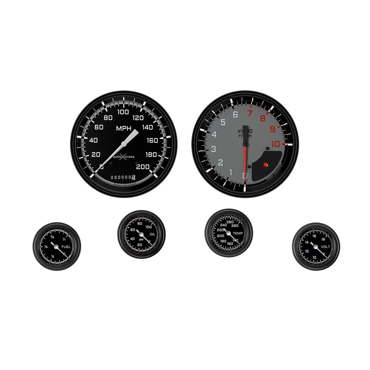 Classic Instruments AutoCross Analog Gauge Kit